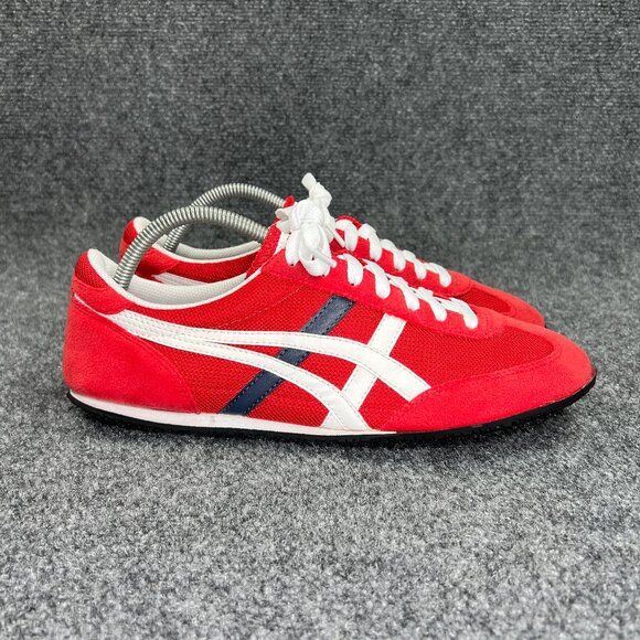 Asics Onitsuka Tiger Shoes Men's Size 10 Red Retro Athletic Running Sneakers - Picture 1 of 12